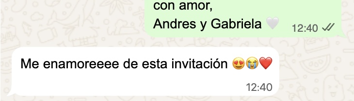 Reacción real por WhatsApp: 'Estoy llorando. Por culpa de ustedes'